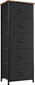 Somdot Tall Dresser 5-Drawer Storage Chest - Slim Organizer for Small