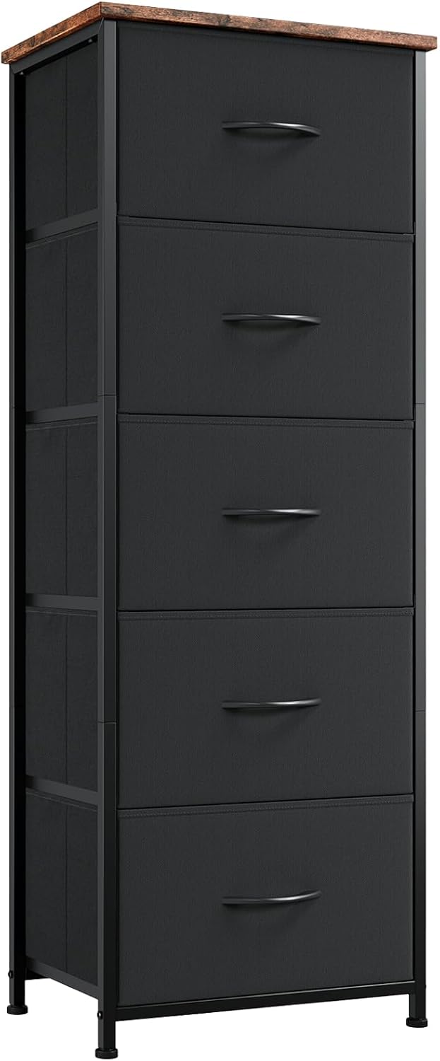Somdot Tall Dresser with 5 Drawers for Stylish Storage Solutions