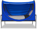 Privacy Pop Bed Tent: Eclipse Blue Queen