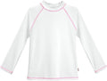 Girls' SPF50 Rash Guard Swim Top Made in USA for Sun Protection