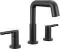 Delta Nicoli Matte Black Bathroom Faucet with Sprayer - Durable Design