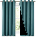 Blackout Curtain Panels 100% Blackout Sea Teal - Thermal, Noise