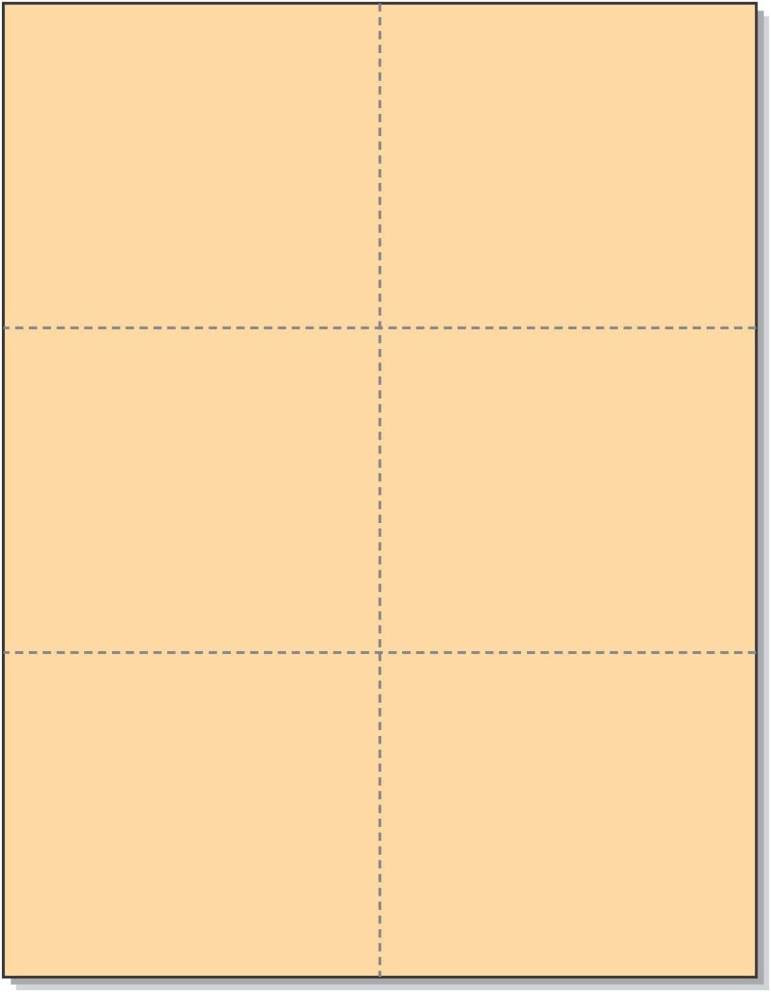 Laser Printer Blank Perforated Cards for Easy Printing