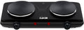 CUKOR Double Cast Iron 2 Burner Countertop Hot Plate - Compact Power