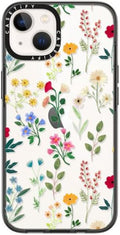 Compact iPhone 14 Case Clear Black - Spring Botanicals 2