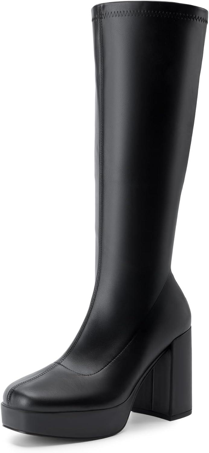 DREAM PAIRS Women's Platform Knee High Boots for Stylish Looks