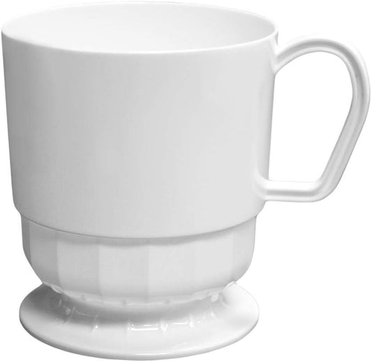 Disposable White Coffee Cups 20-Pack
