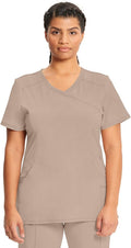 Infinity by Cherokee Women Nurse Scrubs Top Mock Wrap - Comfortable