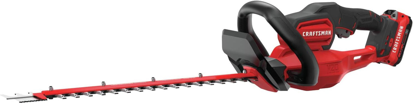 CRAFTSMAN V20 Cordless Hedge Trimmer with POWERSAW Innovation