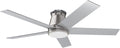 52in Flush Mount Ceiling Fan Brushed Nickel - Quiet 6-Speed DC