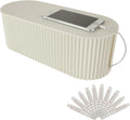 MUXHEL Large Cable Management Box with 10 Silica Gel Ties