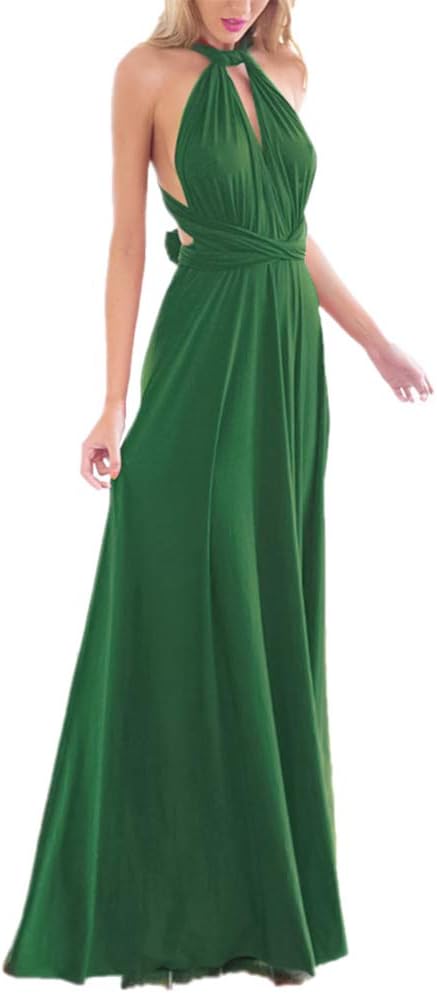 Women Transformer Evening Long Prom Dress Multi-Way Wrap Gown
