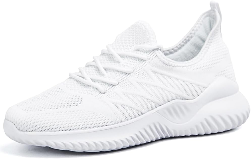 Womens Walking Tennis Shoes - Lightweight Slip On Sneakers