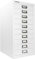 Bisley 10-Drawer Steel MultiDrawer Cabinet - Under-Desk Storage