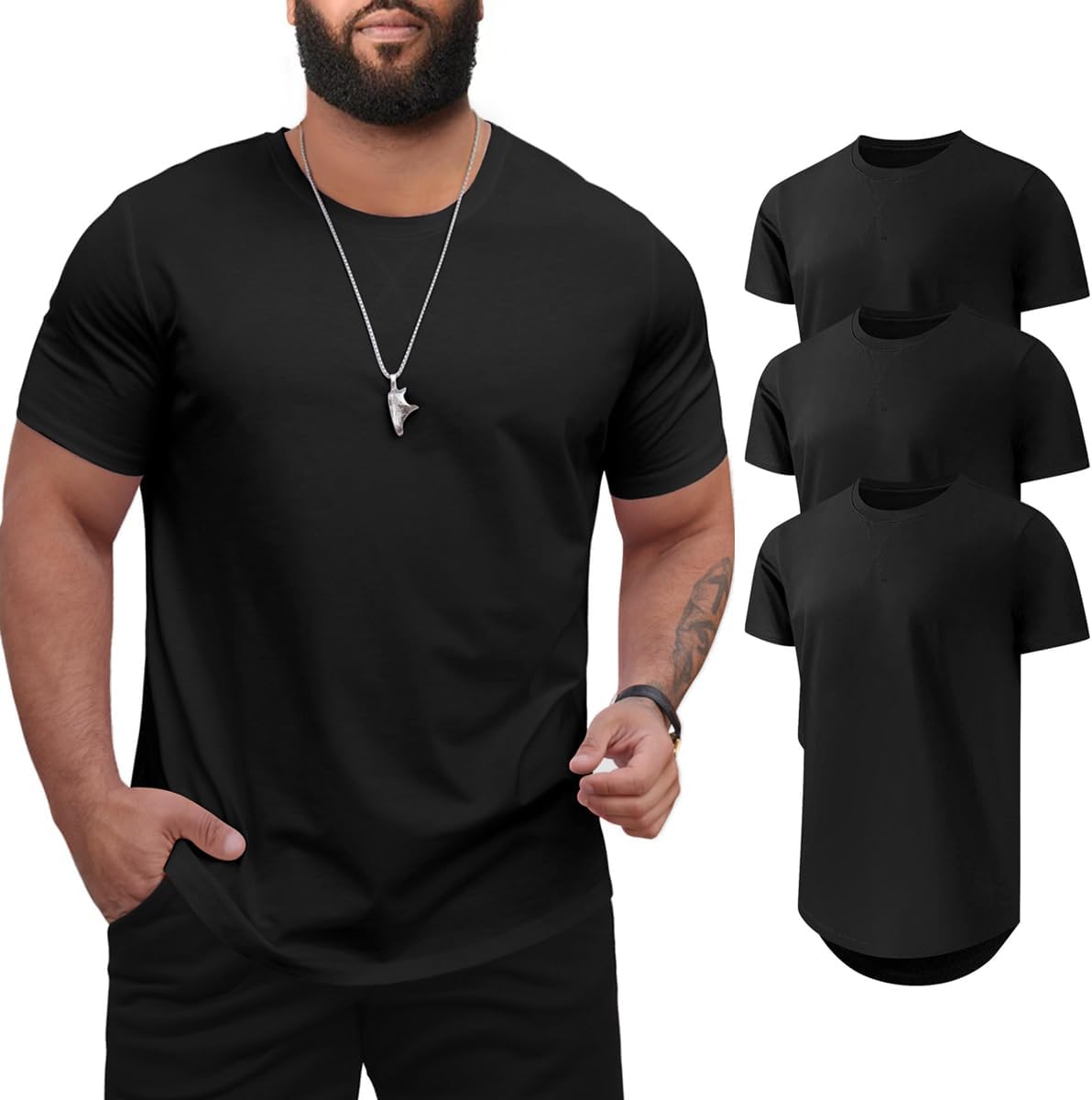 Men's Big and Tall T-Shirts 3XL-8XL for Casual Comfort