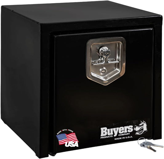 Durable Black Steel Underbody Truck Box for Secure Storage