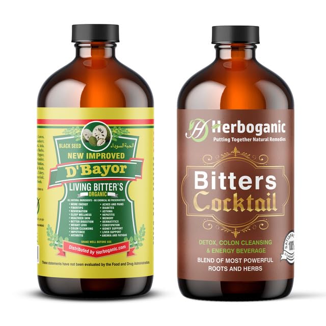 Herboganic Living Bitters Duo | Health & Wellness Boost | 32 Oz