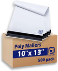 POLYSELLS 500 Pack 10x13 in Poly Mailers - Lightweight Waterproof