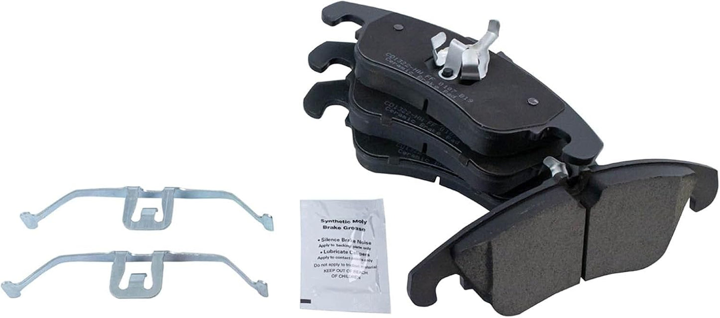 TRQ Front Posi Ceramic Brake Pad Kit Set for Audi Models