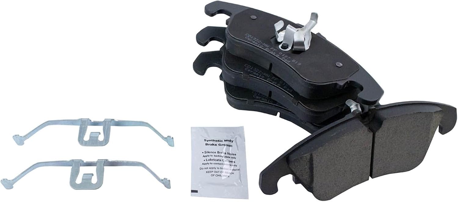 TRQ Front Posi Ceramic Brake Pad Kit Set for Audi Models
