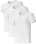 Mens Undershirts Combed Cotton T-Shirt 3 Pack - Cool, Stretch Fit