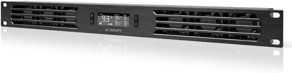 AC Infinity CLOUDPLATE T1 Rack Mount Fan Panel for Cooling Racks