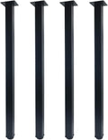Set of 4 Adjustable Metal Desk Legs for Office Furniture Upgrade