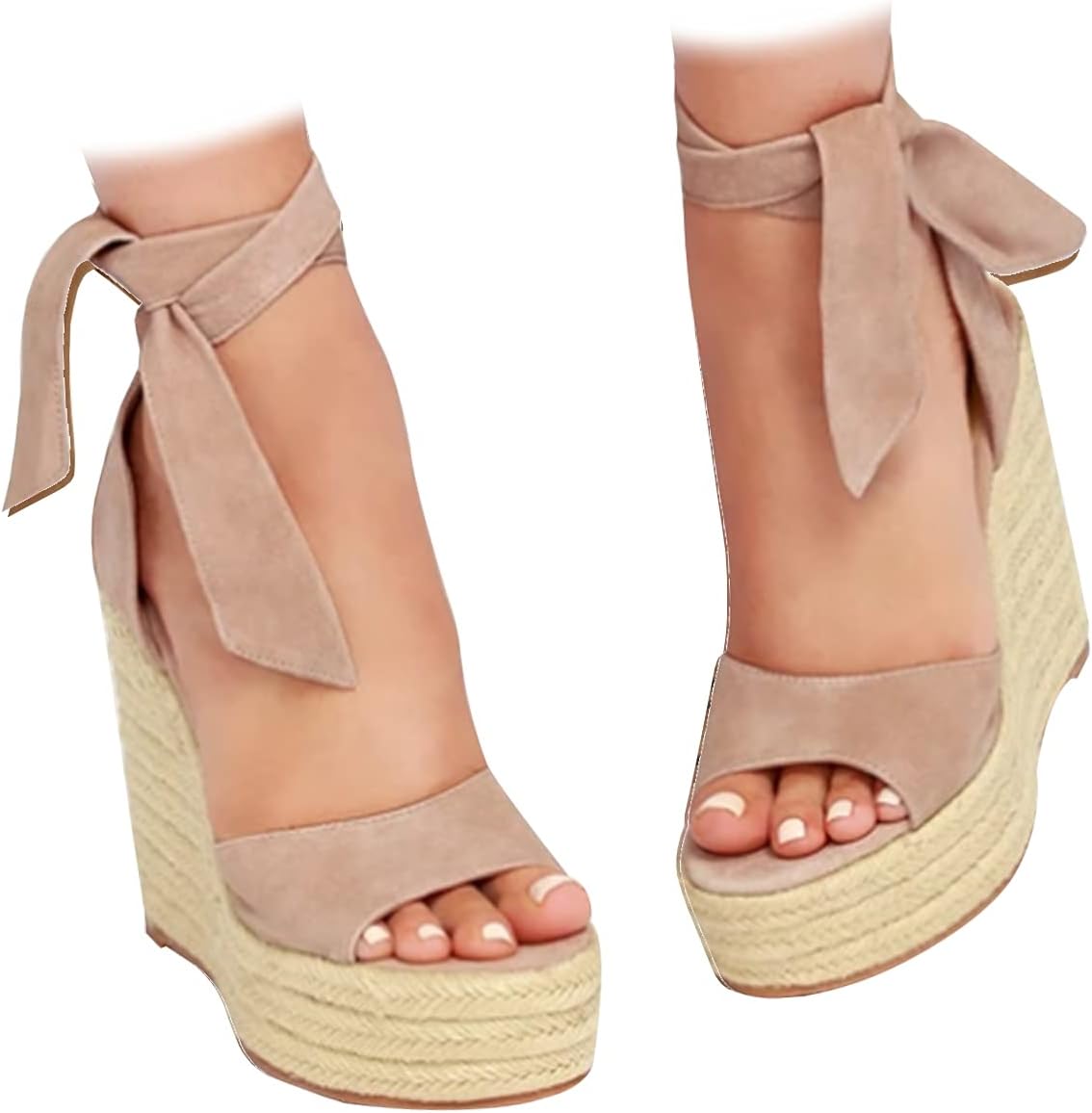 Womens Espadrilles Wedges Sandals Heels Open Toe for Summer