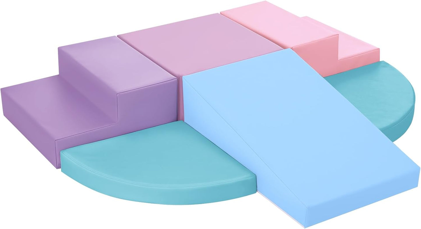6-Piece Foam Climbing Blocks for Toddlers: Fun Indoor Playset