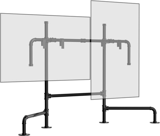 OYEAL Dual Monitor Stand: Free Standing & Adjustable!