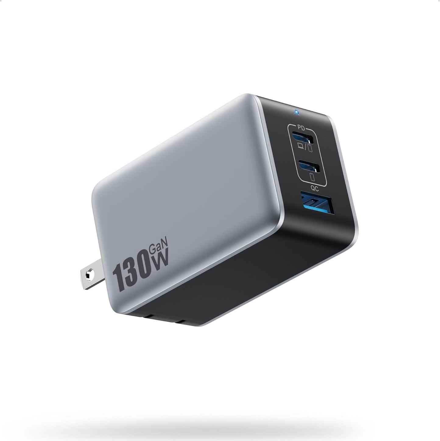 130W GaN Fast Charger | 3-Port | PD 65W Laptop Adapter