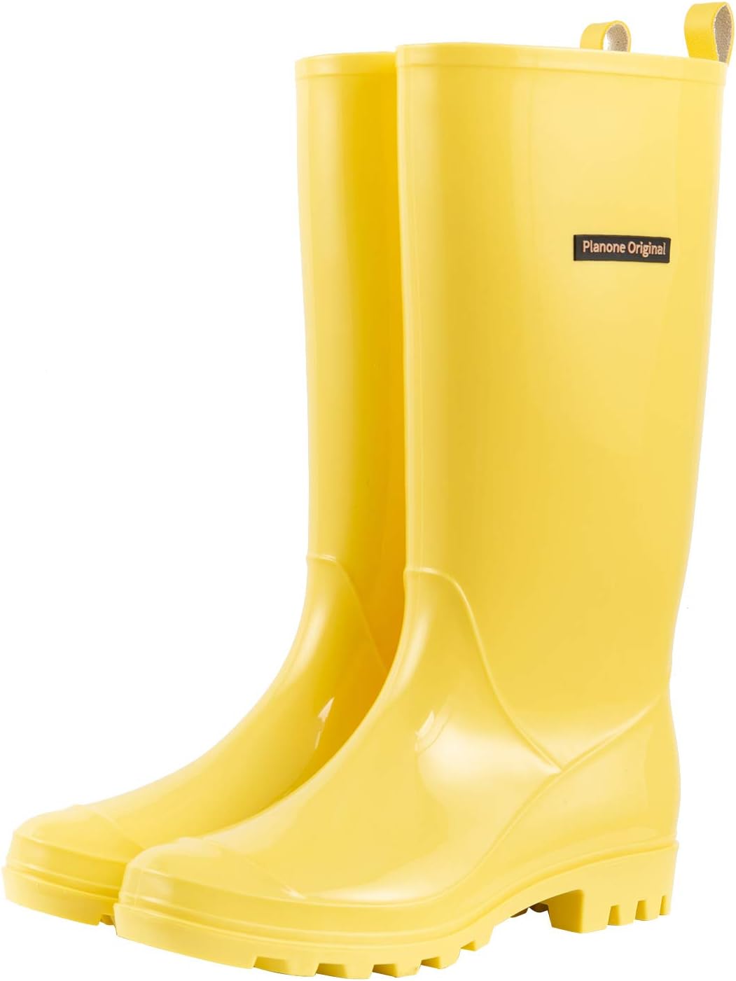 Planone Tall Rain Boots for Women - Waterproof Fashion Footwear