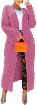 Nimsruc Cardigan Sweaters for Women Casual - Oversized Floor Length