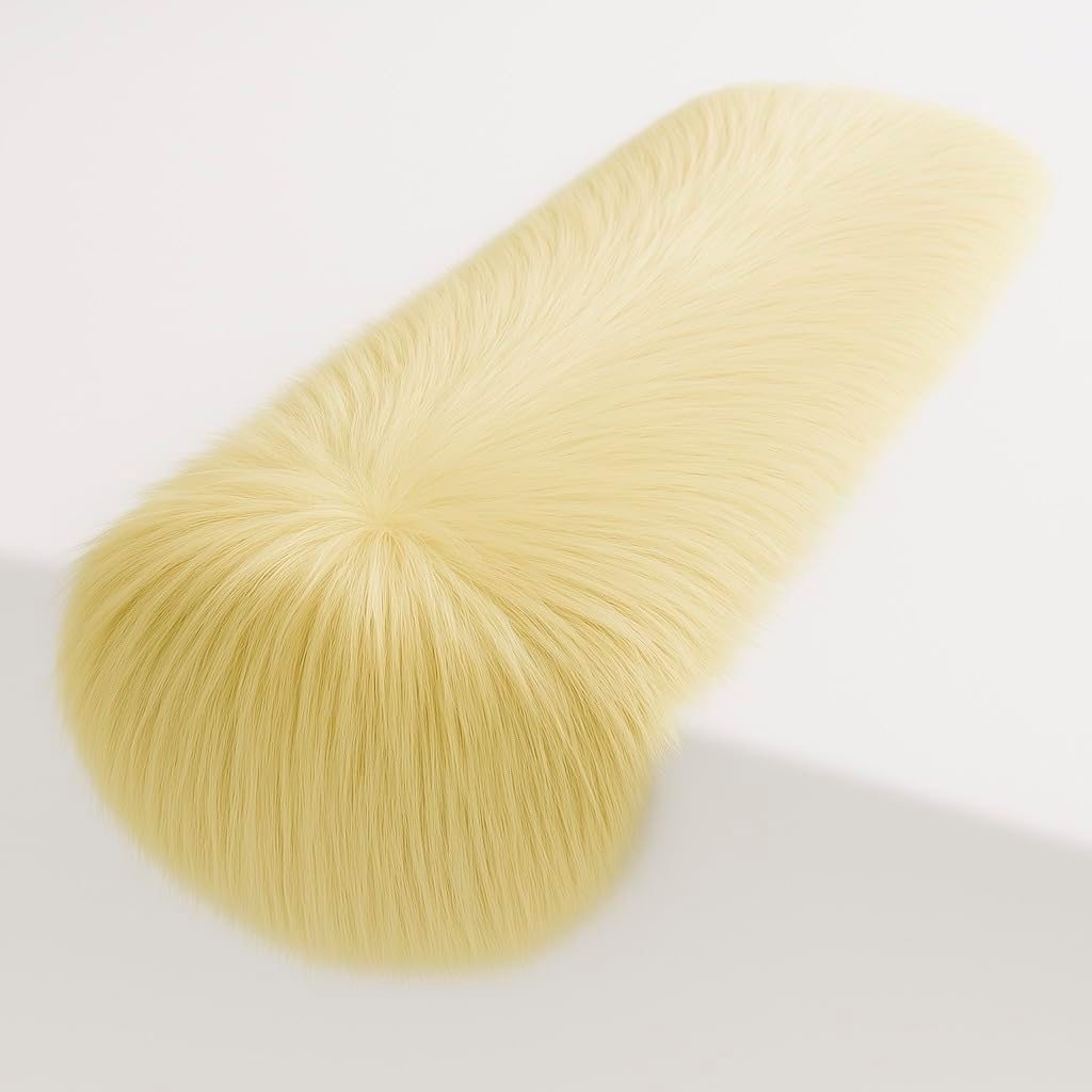 FabricLA Banana Faux Fur Table Runner for Holiday Decor