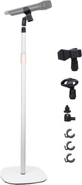 Mic Stand Floor Microphone Stand with Heavy Weighted Base - Stable