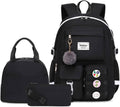 Women Casual Waterproof Backpack Black - School & Laptop Bag