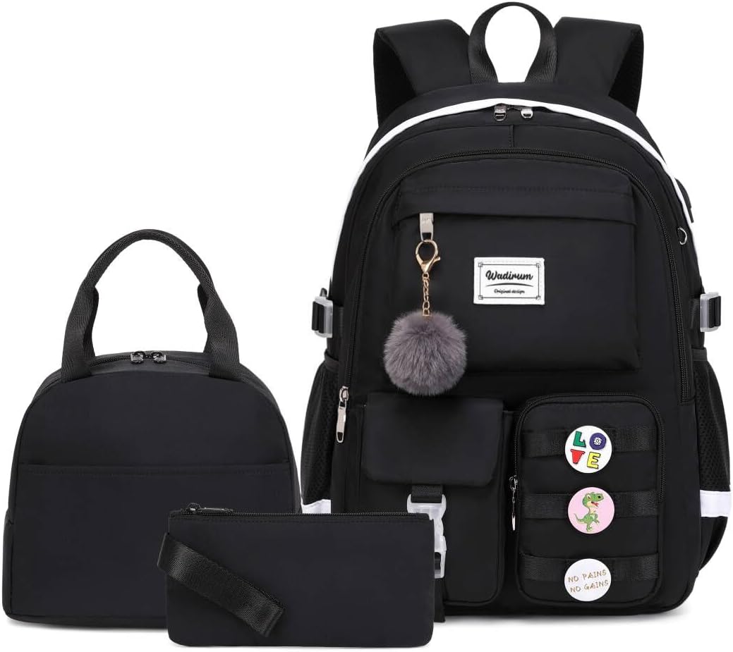 Women Casual Backpack Set for School and Daily Use - Stylish