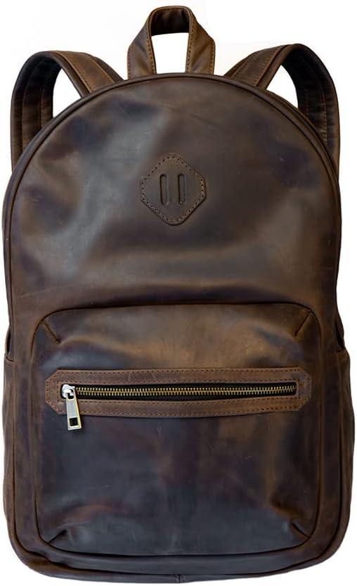 Leather Backpack Classic by olpr for Travel and Business