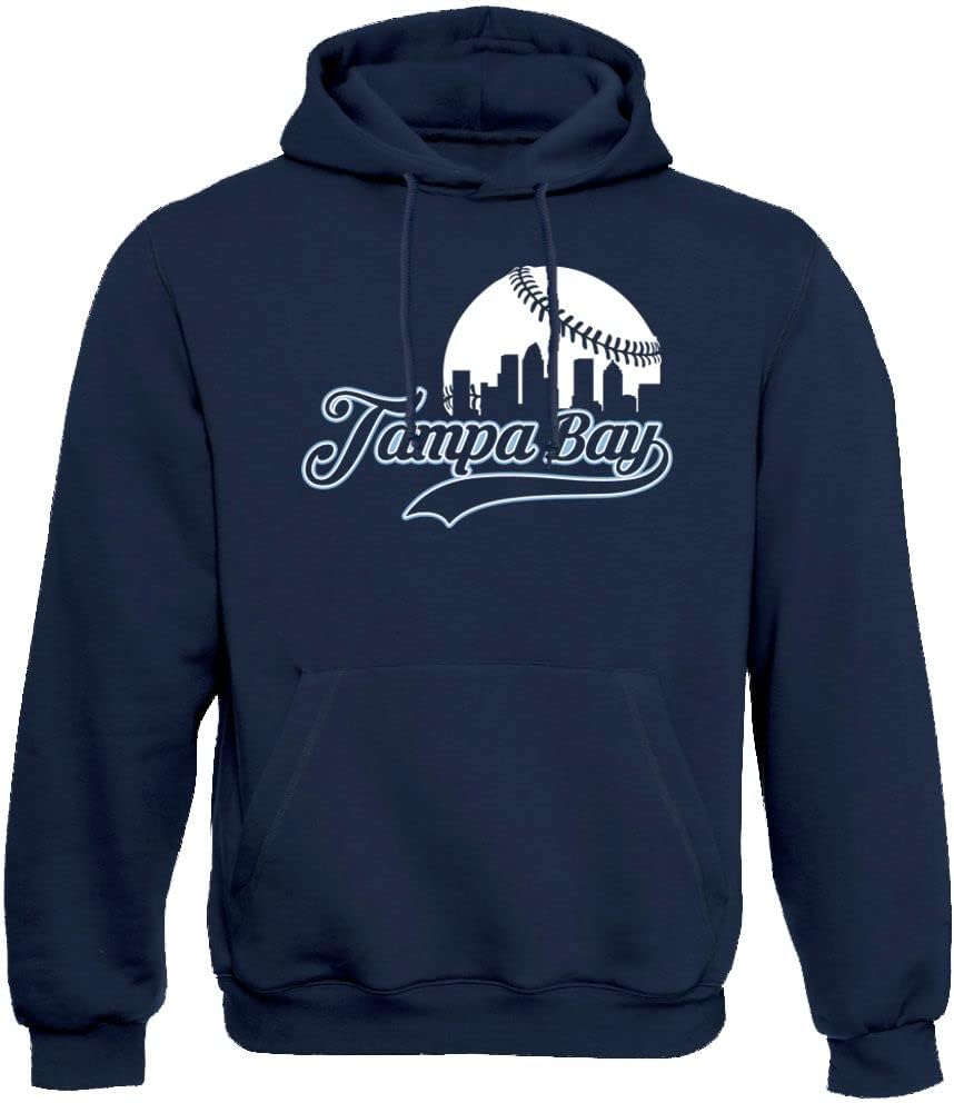 Xtreme Apparrel Cityscape Skyline Men's Hoodie for Baseball Fans