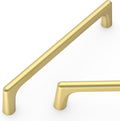 Amerdeco 30 Pack Brushed Gold Cabinet Pulls 5 in Hole Centers