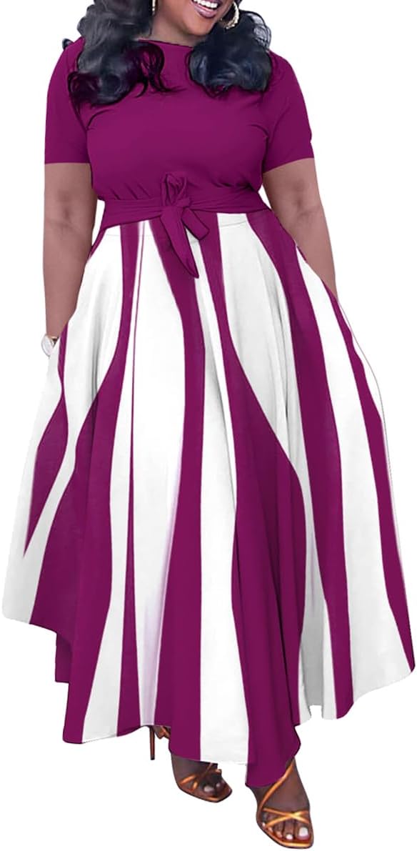 BFFBABY Plus Size A Line Dress for Women Summer Casual Wear