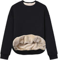 Gihuo Women's Winter Fleece Sherpa Lined Crewneck Pullover - Warm