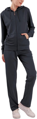 LeeHanTon Womens Jogging Suits Sets Running Velour Tracksuit - Cozy