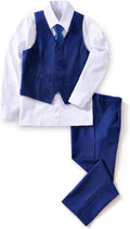 Boys Suit Dress Clothes Ring Bearer Outfit Vest and Pants Set - Slim