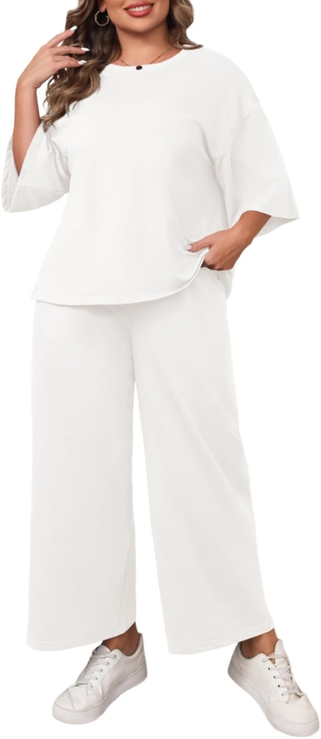 Beautife Womens Plus Size 2 Piece Outfits for Comfort and Style