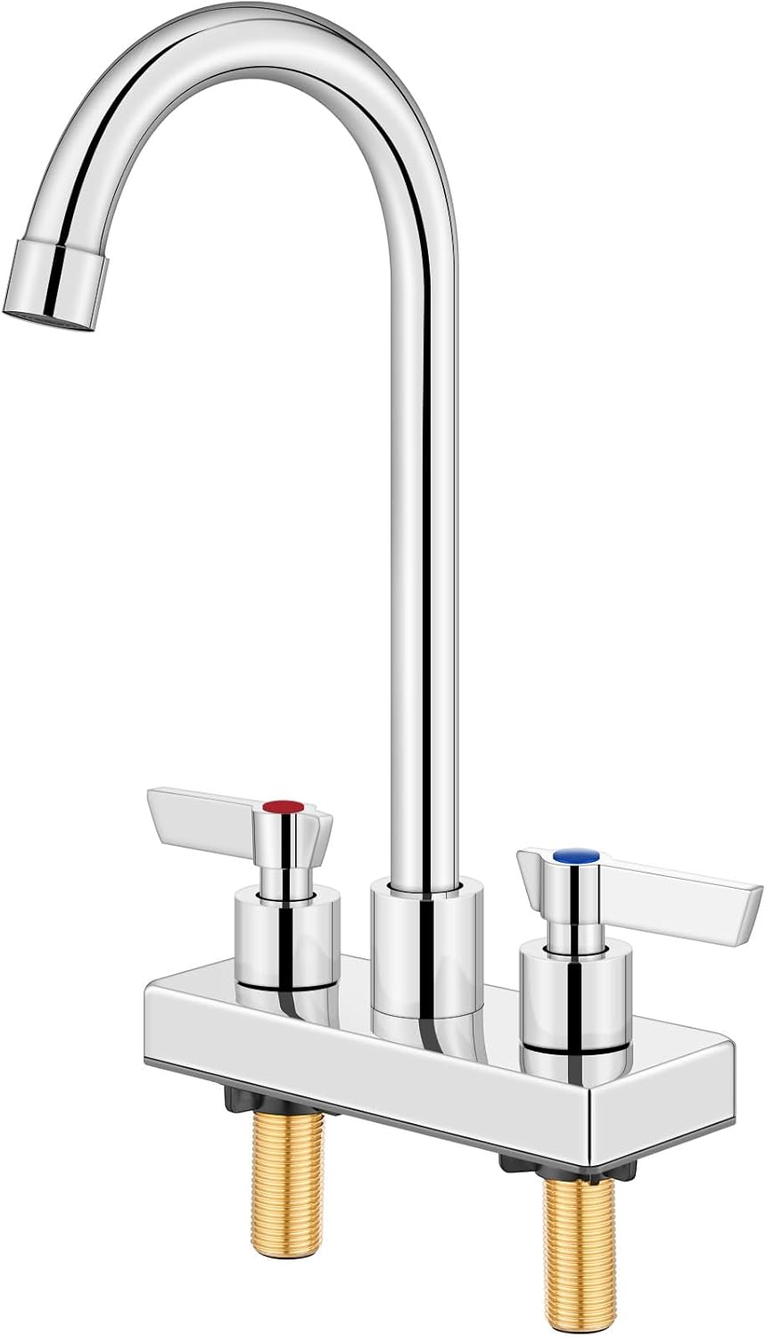 Bar Sink Faucet 4 Inch Center Deck Mount for Kitchen Utility