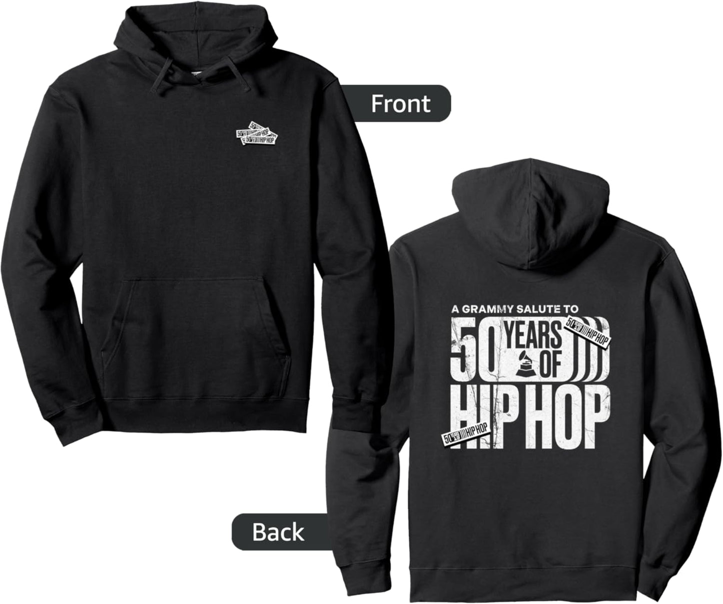 50 Years of Hip Hop Official Merch Hoodie - GRAMMYS Edition