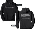Dear Person Behind Me Love Hoodie for Women - Motivational Back Art