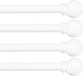 Kenney Chelsea Ball End Curtain Rod Set for Windows 48 to 86 in