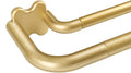 Gold Double Curtain Rod Set - Blackout Wrap Around Double Drapery Rods